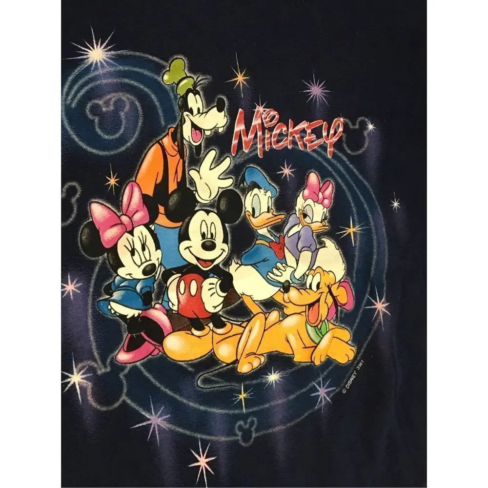 Kids Disney Shirt Size Medium Cotton Mickey And Friends Donald Duck Goofy Daisy - Picture 4 of 4